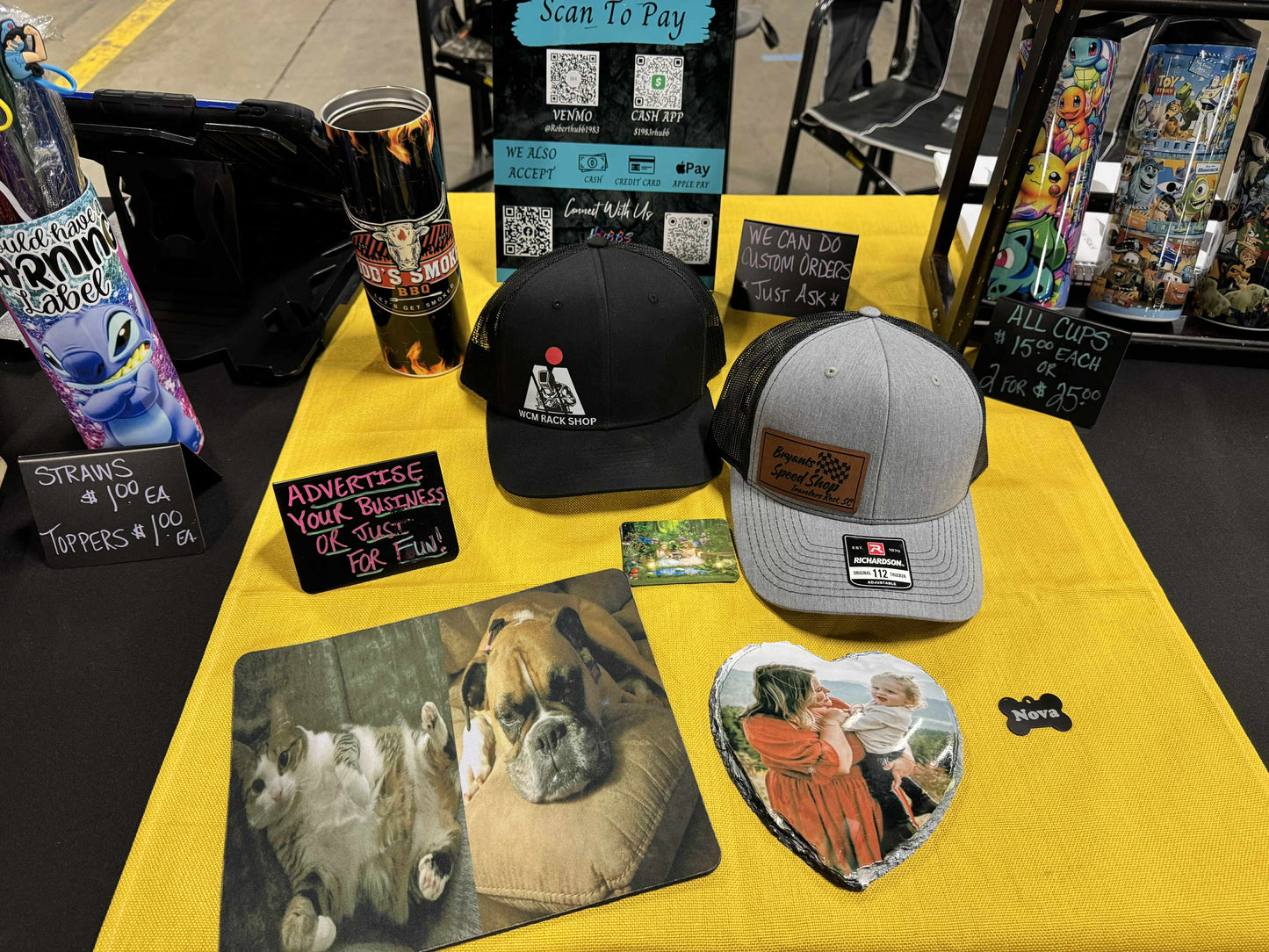 Custom Items At An Vendor Event